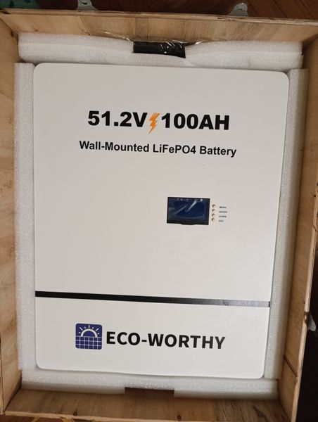 Комплект резервного питания 5кВт: инвертор Anenji ANJ-6200W 48 V Wi-Fi + аккумулятор LiFePO4 Eco-Worthy Wi-Fi Bluetooth 51.2V 100Ah 2798131273 фото