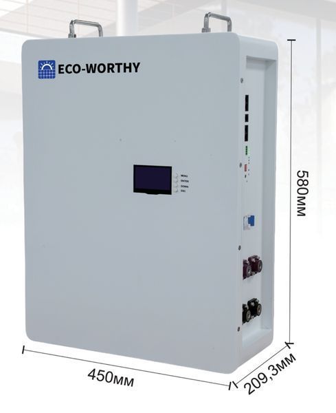 Комплект резервного питания 5кВт: инвертор Anenji ANJ-6200W 48 V Wi-Fi + аккумулятор LiFePO4 Eco-Worthy Wi-Fi Bluetooth 51.2V 100Ah 2798131273 фото