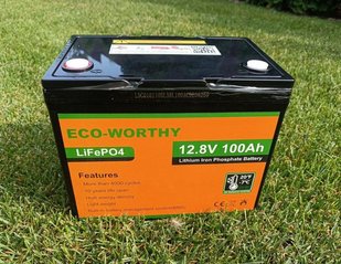 Акумулятор LiFePO4 12.8V 100Ah Eco-Worthy ECO-LFP12100 літій залізо фосфатний для сонячних систем ECO-LFP12100 фото