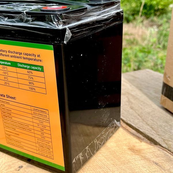 Промышленный LiFePO4 аккумулятор Eco-Worthy 12.8V 50Ah ECO-LFPAD1250 литий-железо-фосфатный для cес ECO-LFPAD1250 фото