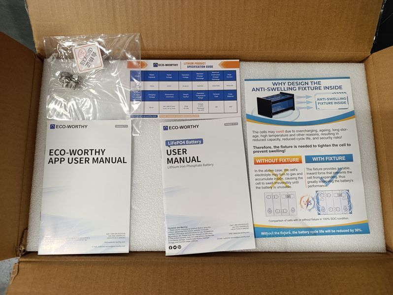 Комплект резервного питания 2.5кВт: инвертор Anenji ANJ-4000W 24V Wi-Fi 4кВт + аккумулятора LiFePO4 Eco-Worthy&nbsp;25.6V 100Ач 2560Wh + Солнечные панели двусторонние: 4&times;Leapton 620W N-Type TOPCon 3078551080 фото