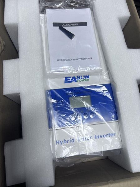 Комплект резервного живлення 6кВт: інвертор EASUN 6.2kW 48V ISolar-SMG-II-6.2KW Wi-Fi + акумулятор LiFePO4 Eco-Worthy 51.2V 100Ah EAS-6200-48V-WIFI+UK-L13S фото