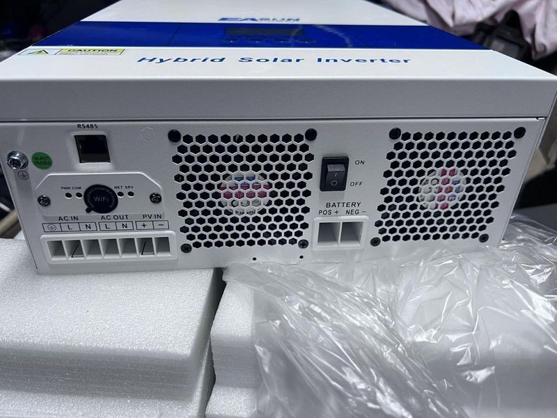 Комплект резервного живлення 6кВт: інвертор EASUN 6.2kW 48V ISolar-SMG-II-6.2KW Wi-Fi + акумулятор LiFePO4 Eco-Worthy 51.2V 100Ah EAS-6200-48V-WIFI+UK-L13S фото