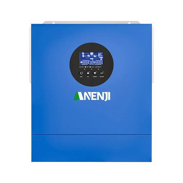 Комплект резервного питания 10кВт: гибридный солнечный инвертор ANJ-HHS-11KW-48V-WIFI + 2&times;аккумулятора LiFePO4 Eco-Worthy&nbsp;25.6V 100Ач 2560Wh + Солнечные панели двусторонние: 16&times;Leapton 620W N-Type TOPCon 3078664706 фото