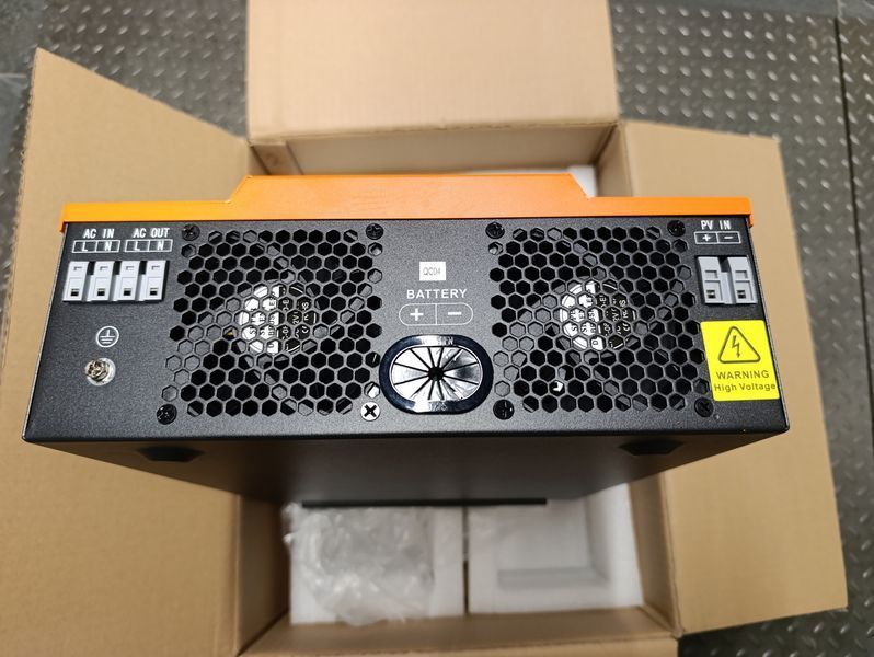 Комплект резервного живлення 3кВт: інвертор PowMr 3200W 24V POW-HVM3.2H-24V-N + акумулятора LiFePO4 Eco-Worth 25.6V 100Агод 2560Wh HVM3.2H-24V-N+EcoWorth25 фото