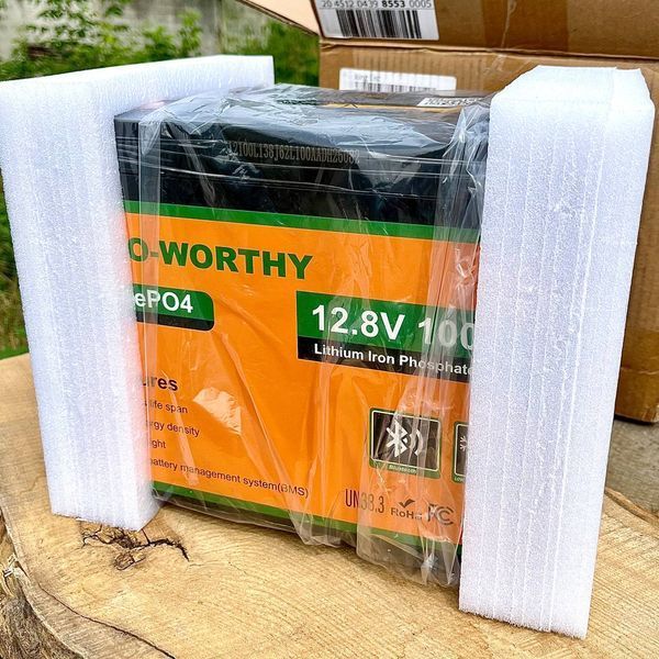 Акумулятор LiFePO4 Eco-Worthy 12.8v 100Ah Bluetooth eco12100bt фото