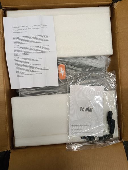 Комплект резервного живлення 10кВт: інвертор PowMr 10200W48V POW-HVM10.2M-48V+ LiFePO4 Eco-Worthy 51.2V 100Ah v.3 5120Wh Bluetooth POW-HVM10.2M+EcoWorth25 фото