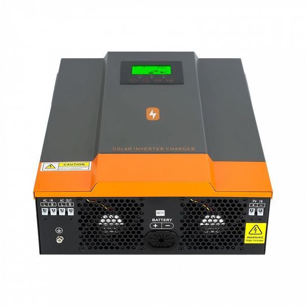 Гібридний інвертор сонячний PowMr 1600W 12V POW-HVM2H-12V-N 1.6kW 12V чиста синусоїда (2000VA/1600W, Max CH 80A, AC 60) POW-HVM2H-12V-N фото