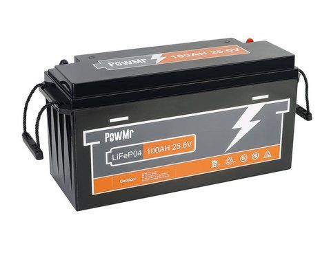 Акумулятор LiFePO4 PowMr 24V 100Ah POW-100AH-25.6V 100А&middot;год 2560 Wh | BMS, >4000 циклів, літій-залізо-фосфатна 100AH 25.6V Lithium Energy Storage Battery (POW-100AH-25.6V) фото