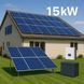Комплект солнечной электростанции 15 кВт, гибридный инвертор 15 кВт DEYE SUN-15K-SG05LP3-EU-SM2 48V Wi-Fi + солнечная панель 620 Вт - 24 шт ZS-INV15K-P24 фото 1
